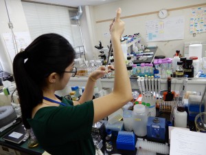 研究室での様子 (生物資源工学研究室)