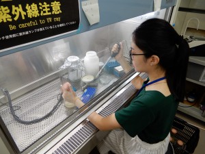 研究室での様子 (生物資源工学研究室)
